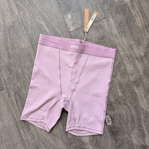 NWT SKIMS Baby Pink Lavender Boxer Brief Shorts